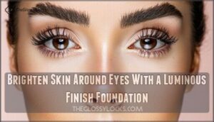brighten skin around eyes with a luminous finish foundation