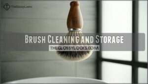 brush cleaning and storage