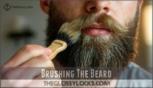 brushing the beard