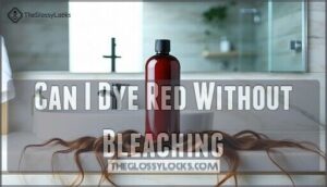 can i dye red without bleaching