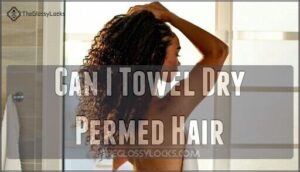 can i towel dry permed hair