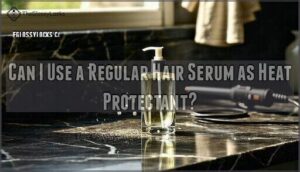can i use a regular hair serum as heat protectant