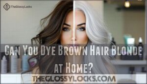 can you dye brown hair blonde at home