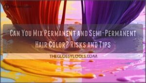 can you mix permanent and semi permanent