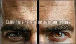 candidate selection and donor hair