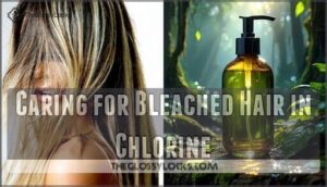 caring for bleached hair in chlorine