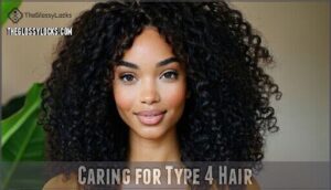 caring for type 4 hair