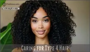 caring for type 4 hair
