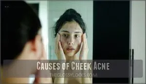 causes of cheek acne