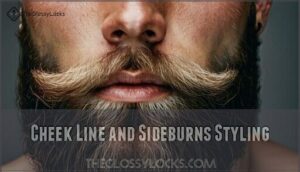 cheek line and sideburns styling cheek line and sideburns styling