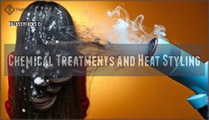 chemical treatments and heat styling