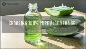 choosing 100% pure aloe vera gel