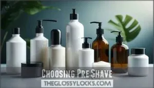 choosing pre shave