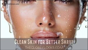 clean skin for better shave