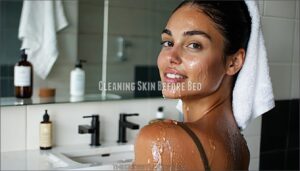 cleaning skin before bed
