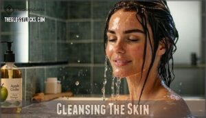 cleansing the skin