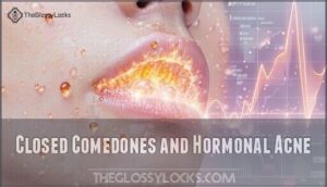 closed comedones and hormonal acne