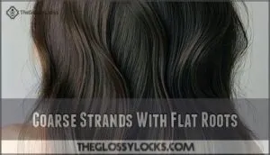 coarse strands with flat roots