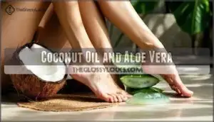 coconut oil and aloe vera