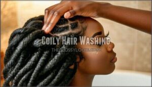 coily hair washing