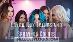 color wax trends and spray-on colors
