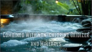 combined with non-chlorine oxidizer and minerals