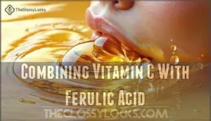 combining vitamin c with ferulic acid