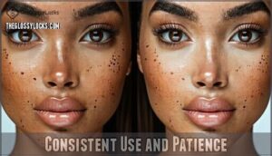 consistent use and patience
