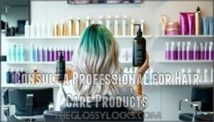 consult a professional for hair care products