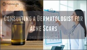 consulting a dermatologist for acne scars