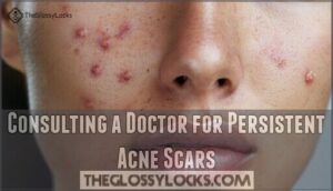 consulting a doctor for persistent acne scars