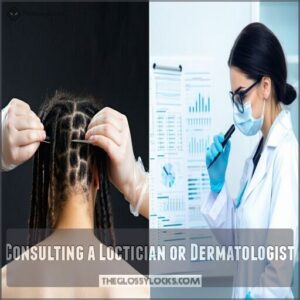 consulting a loctician or dermatologist