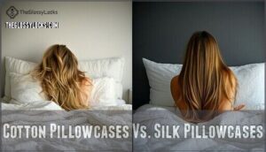 cotton pillowcases vs. silk pillowcases