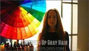 covering up gray hair
