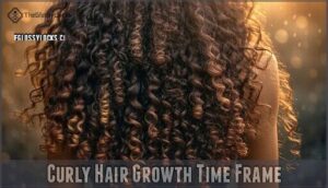 curly hair growth time frame