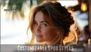 customizable updo styles