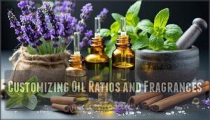 customizing oil ratios and fragrances