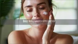 daily moisturizer application