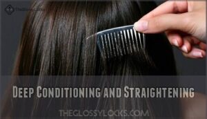 deep conditioning and straightening