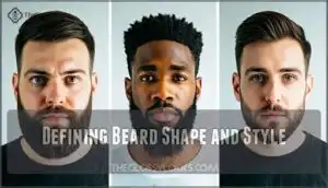 defining beard shape and style