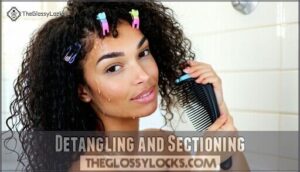 detangling and sectioning
