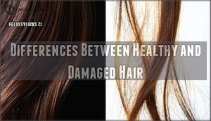 differences between healthy and damaged hair