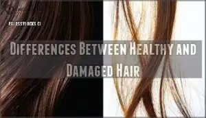 differences between healthy and damaged hair