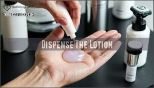 dispense the lotion