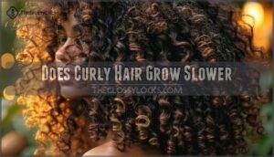 does curly hair grow slower