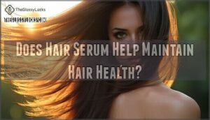 does hair serum help maintain hair health