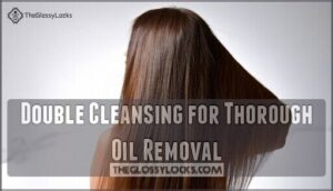 double cleansing for thorough oil removal