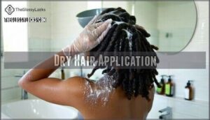 dry hair application