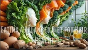eating a balanced diet for hair health