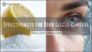 effectiveness for dark circle removal